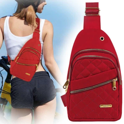 Women Sling Bag Chest Fanny Packs Cross Body Travel Shoulder Backpack Sports US - Image 1 of 4