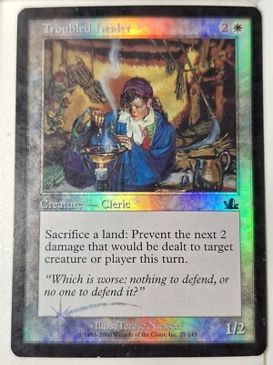 Troubled Healer - FOIL - Prophecy - Magic the Gathering MTG Nice! - Image 1 of 2
