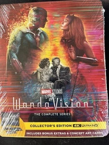 WandaVision-2021 (4K Ultra HD Steelbook) alle Region Discs mit Concept Cards NEU - Bild 1 von 3