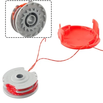 Für Flymo Rasentrimmer Trimmer Doppel-Autofeed Spule & Faden & Spulenkappenabdec - Bild 1 von 4