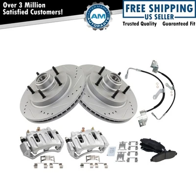 Kit de pastillas de freno delanteras y rotor para Ford F-150 1997-1998 Foto 1 de 4