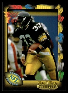 1991 Wild Card Merril Hoge Pittsburgh Steelers #54 - Picture 1 of 2
