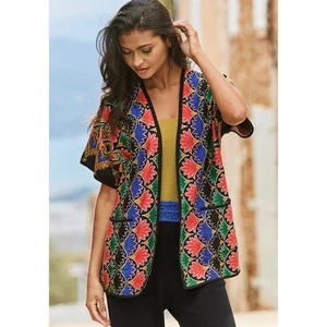 NWT Peruvian Connection Imperial Connection Short Sleeve Cotton Sweater Medium - Picture 1 of 8