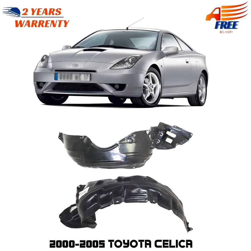 Front Fender Liner Pair Set For 2000-2005 Toyota Celica - Image 1 of 4