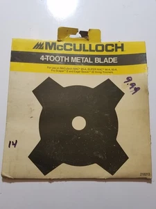 McCULLOCH 4 Tooth Blade 218213 - NEW - Original Package - J2A - Picture 1 of 3