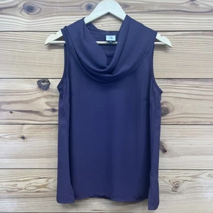 Camicia Cabi donna piccola blusa viola senza maniche collo cappuccio circonferenza 3978 B142 - Foto 1 di 7