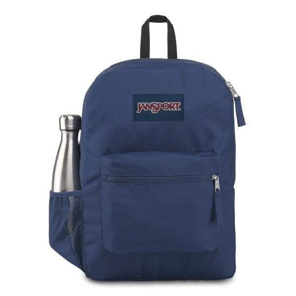 JanSport Cross Town Backpack Interior Laptop Sleeve Navy