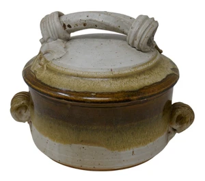 Paul Gaskins Art Pottery Stoneware Casserole Covered Pot with Lid - Picture 1 of 18