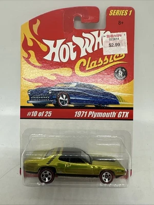 2005 Hot Wheels Classic Series 1 10/25 1971 Plymouth GTX Spectraflame Antifreeze - Image 1 of 4