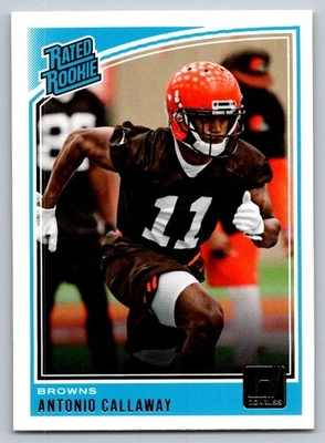 2018 Panini Donruss - Rated Rookie Antonio Callaway #341 (RC) - Image 1 of 2