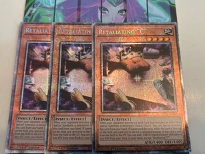 Yugioh 3x Retaliating "C" MP25-EN027 2025 Mega-Pack Starlight Rare 1st Ed NM - Picture 1 of 1