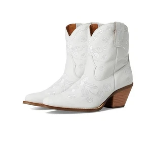 Botas vaqueras Dingo Sweetheart de cuero blanco talla 7M - venta al por menor $230 - Imagen 1 de 5