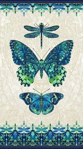 Luminosity Butterfly 24" panel by Northcott, 24448M-11 - Picture 1 of 1