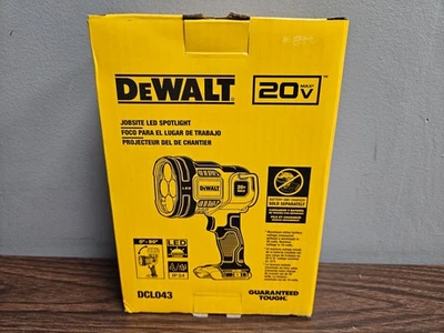 DeWalt DCL043 20V Max Cordless Jobsite LED Spotlight Tool Only New - Image 1 of 4