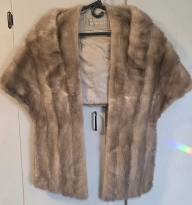 Bullocks Santa Ana Mink Fur Stole Shawl Wrap - Image 1 of 4