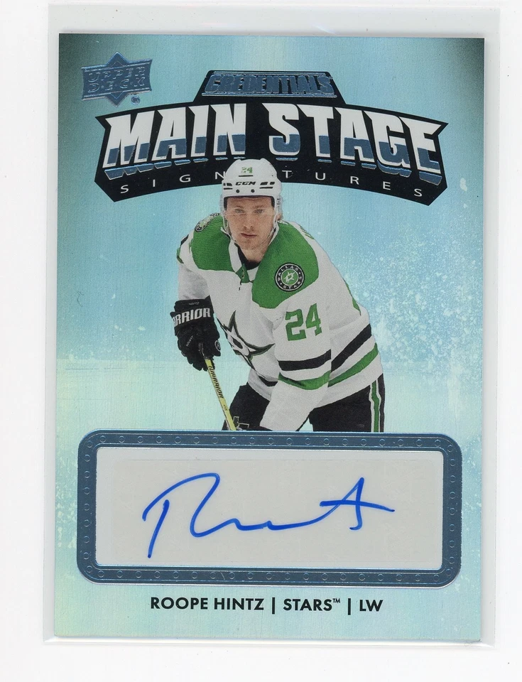 2022-23 Upper Deck Credentials Main Stage Signatures SP Roope Hintz #MS-RH Auto - Image 1 of 1