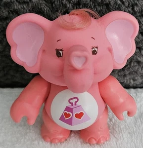 Vintage Care Bear 3" bewegliche Plastikfigur 1985 Hongkong ELEFANT COUSINS ​​LOTSA - Bild 1 von 10