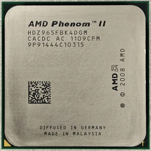 AMD Phenom II X4 965 3.4GHz Socket AM3 6MB Quad Core 125W HDZ965FBK4DGM CPU - Bild 1 von 2