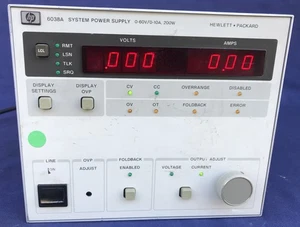 HP 6038A Alimentatore professionale da banco Regolabile da 0-60 Volt / 0-10 A - Imagen 1 de 3