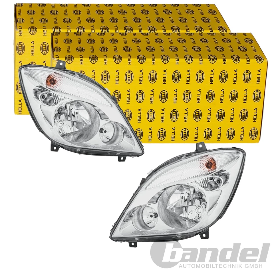 2x HELLA HALOGEN SCHEINWERFER SATZ passend für MERCEDES-BENZ SPRINTER - Bild 1 von 4