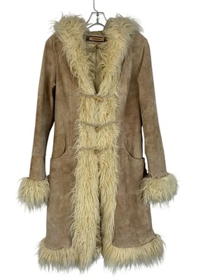 Abrigo De Colección Raro Bebe Penny Lane Gamuza Imitación Piel Talla Pequeña Tostado Foto 1 de 4