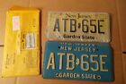 Matching sets 1985 1999 New Jersey Garden State Licence plates