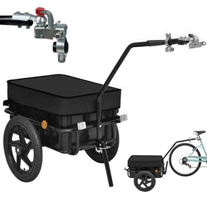 Fahrradanhänger Handwagen Transportanhänger Radanhänger 60kg Lastenanhänger - Bild 1 von 15
