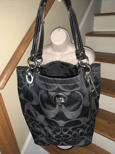 Auténtico Bolso de Hombro Bolso de Hombro con Logotipo Negro Firma COACH C 🙂#5 - Imagen 1 de 6