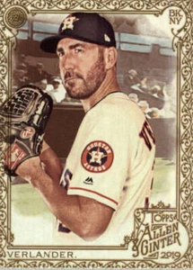 Allen and Ginter Gold #26 2019 Justin Verlander Houston Astros BX 50A - Imagen 1 de 2