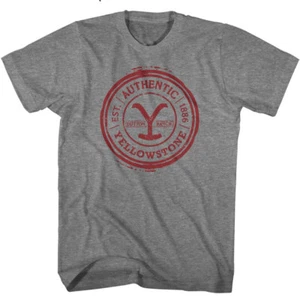 Yellowstone Authentic Est 1886 Graphite Heather T-shirt - Picture 1 of 18