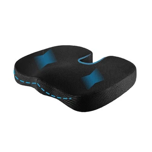 Memory Foam Chair Cushion Seat Pad Mat w/ Washable Cover f Tailbone Pain Relief - Picture 1 of 20