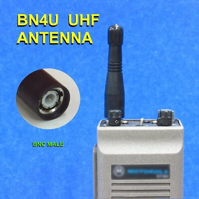 Antena sintonizada BN4U UHF BNC VERTEX Alinco estándar YAESU Xhdata Senhaix Vineyuan Foto 1 de 2