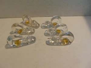 Leaded Crystal Napkin Rings NOS West Germany - Picture 1 of 13