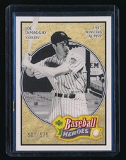 JOE DIMAGGIO 2005 UPPER DECK BASEBALL HEROES 507/575 *NEW YORK YANKEES*