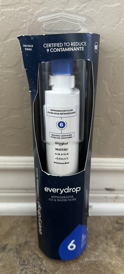 Everydrop by Whirlpool Ice and Water Refrigerator Filter 6, EDR6D1, Single-Pack - Image 1 of 4