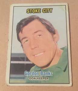 A&BC Orange Back 1970 Football Gum Card - #143 GORDON BANKS (Stoke City) - Picture 1 of 3