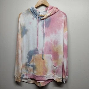 For The Republic Sudadera con Capucha Mujer Talla M Rosa Azul Tie Dye Bolsillos Manga Larga Divertida - Imagen 1 de 8