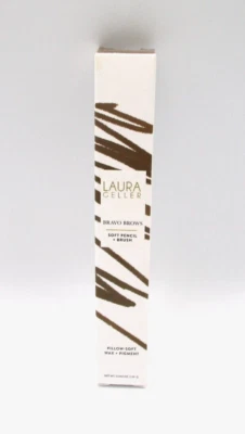 Laura Geller Bravo Brows Soft Pencil + Brush ~ Medium Brown ~ .042 oz BNIB - Image 1 of 4