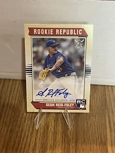 SEAN REID-FOLEY 2019 Topps Big League Rookie Republic AUTO ~ BLUE JAYS METS - Picture 1 of 2