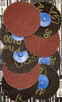 3M  3”  TR Roloc Surface Conditioning  361F  P100  22405     9 Disc - Image 1 of 4