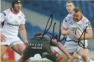 ULSTER RUGBY UNION: ANDREW WARWICK SIGNED 6x4 ACTION PHOTO+COA - Picture 1 of 1