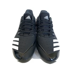 NEW adidas Men Size 13 Icon Bounce Baseball Cleats Lace Up Black White CG5241 - Picture 1 of 12