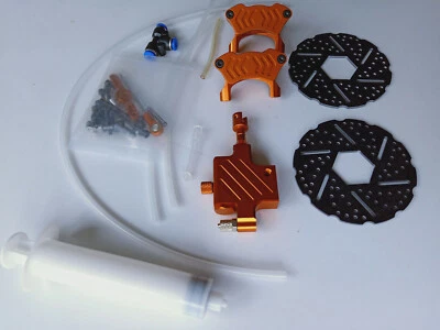Front Wheel Hydraulic Brake System for 1/5 Scale HPI KM Baja 5B 5SC Rovan RC Car - Image 1 of 4
