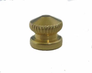 LOT OF 2...SOLID BRASS KNOB WITH  8-32 SCREW HOLE   TV-565 - Picture 1 of 2