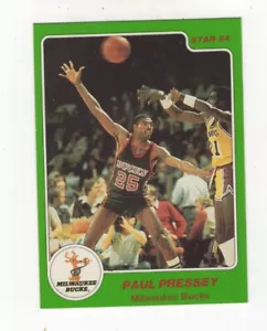 Star Company 1984 baloncesto Paul Pressey Milwaukee Bucks #9 - Imagen 1 de 2