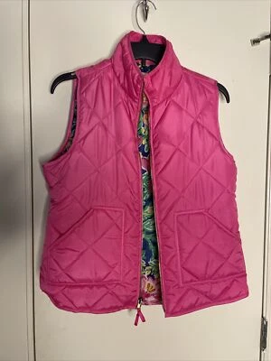 Chaleco Caribbean Joe Rosa Puffer Floral Pequeño Mediano Foto 1 de 4