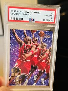 1995-96 Flair New Heights #4 Michael Jordan Chicago Bulls HOF PSA 10 GEM MINT