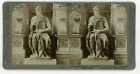 Italy Rome ~ MICEHLANGELO'S MOSES IN SAN PIETRO IN VINCOLI ~ Stereoview uit39