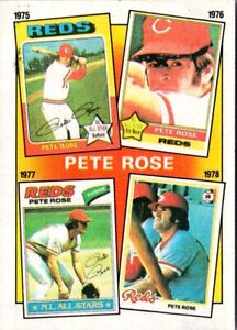 1985 Topps 3-D Baseball Stars Pete Rose #5 Cincinnati Reds Baseball Card