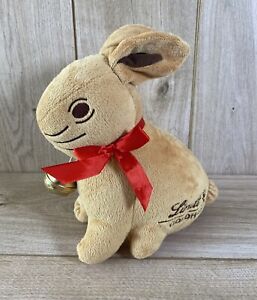 Lindt Goldhase Rabbit  Zip Pocket & Red Bow 11" Soft Plush Toy